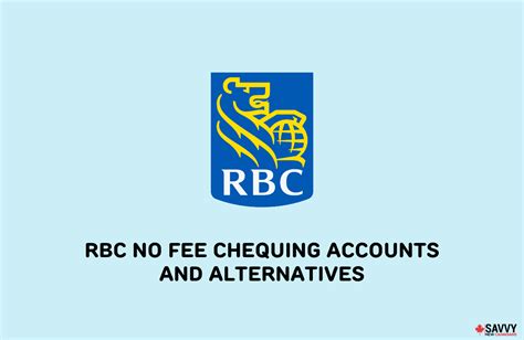 rbc chequing account no fee